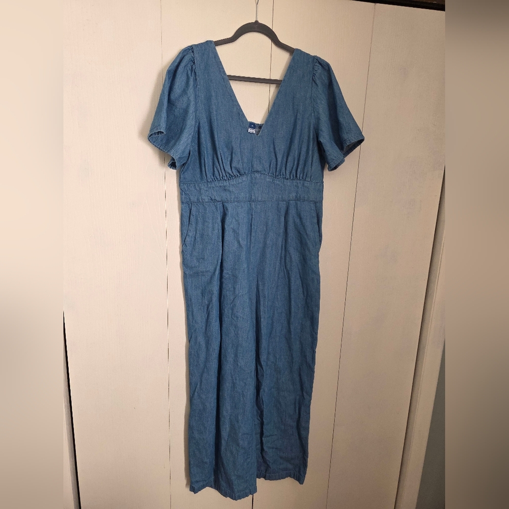 Old Navy Blue Denim Jumpsuit